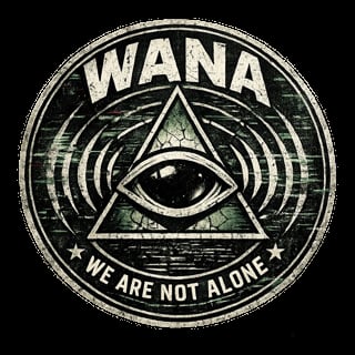 WANA - Circular emblem with all-seeing eye
